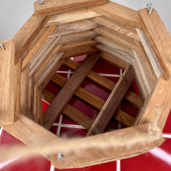 Wooden Hanging Basket Planter