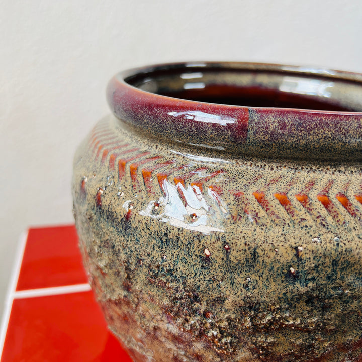 Area ‘Cognac’ Ceramic Plant Pot — 21cm