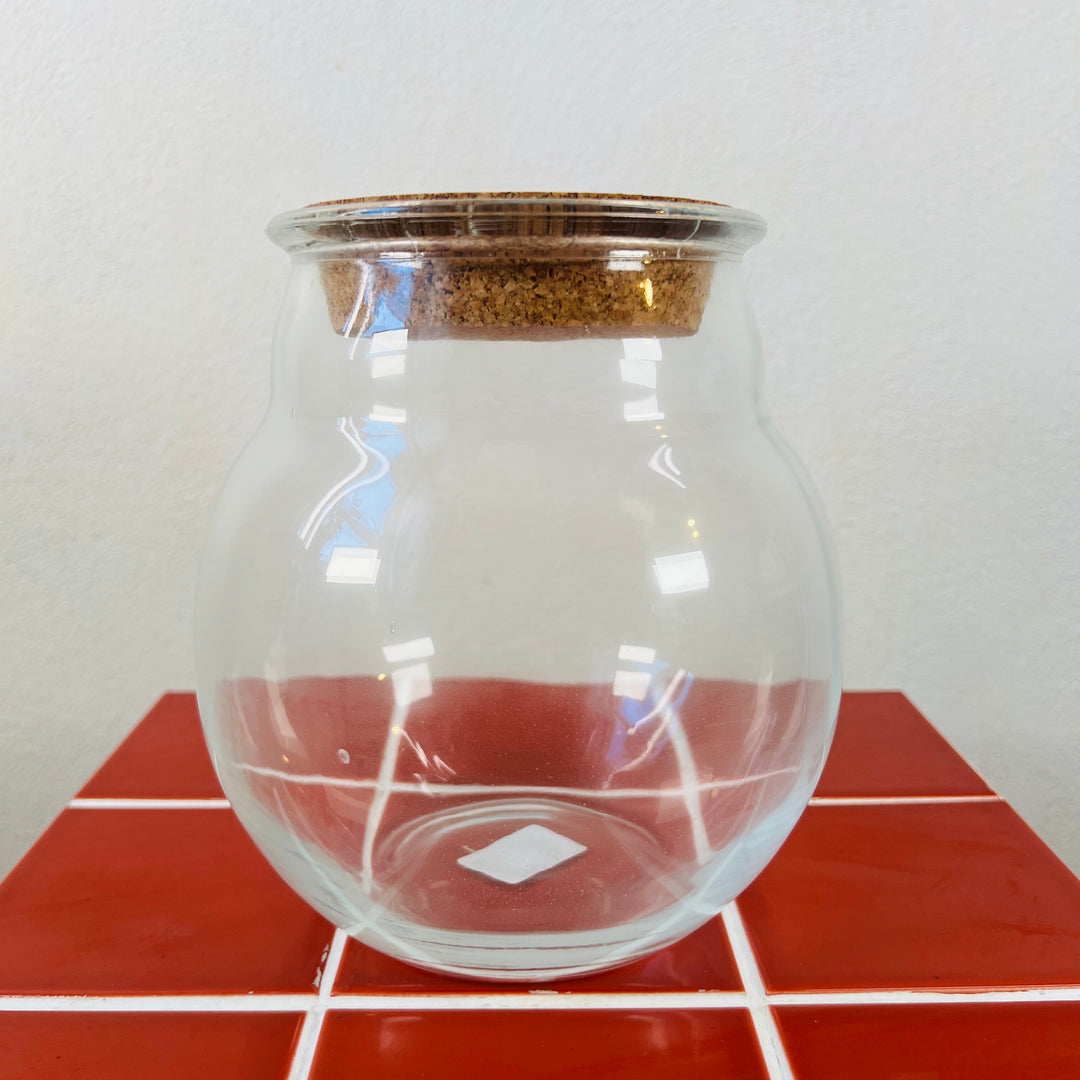 Plant.studio Glass Terrarium Ball Vase+cork D08/13*13.5cm