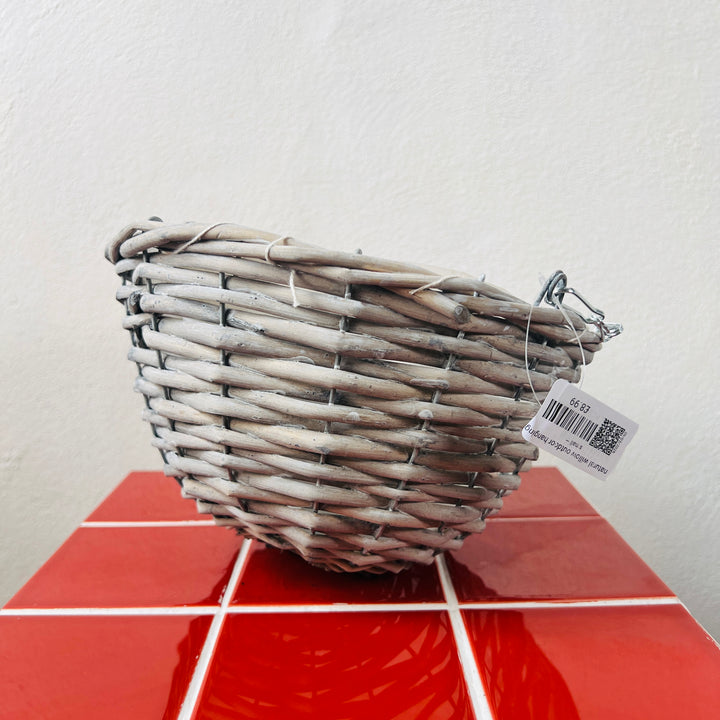 Natural Willow outdoor Hanging Basket