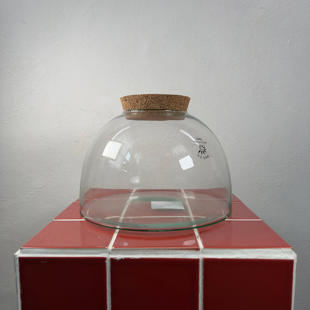 Glass Terrarium Eco Cork shorty wide