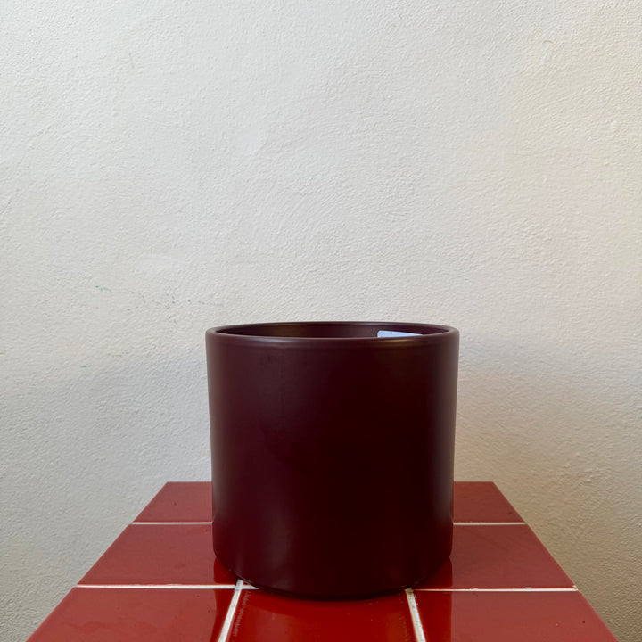 Matte Burgundy Pot — 17cm