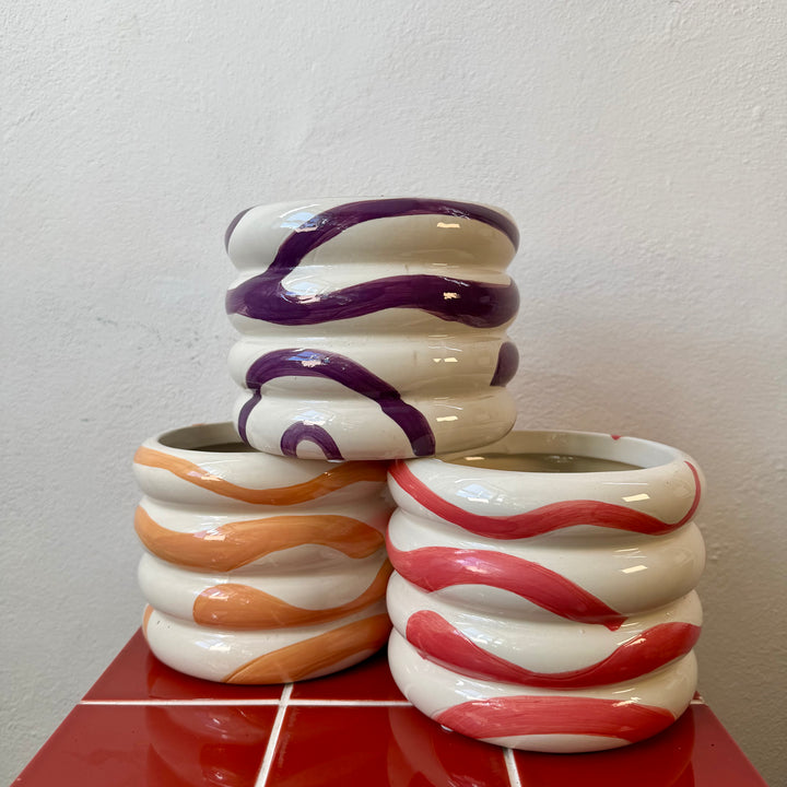 Squiggle Pot — 12cm