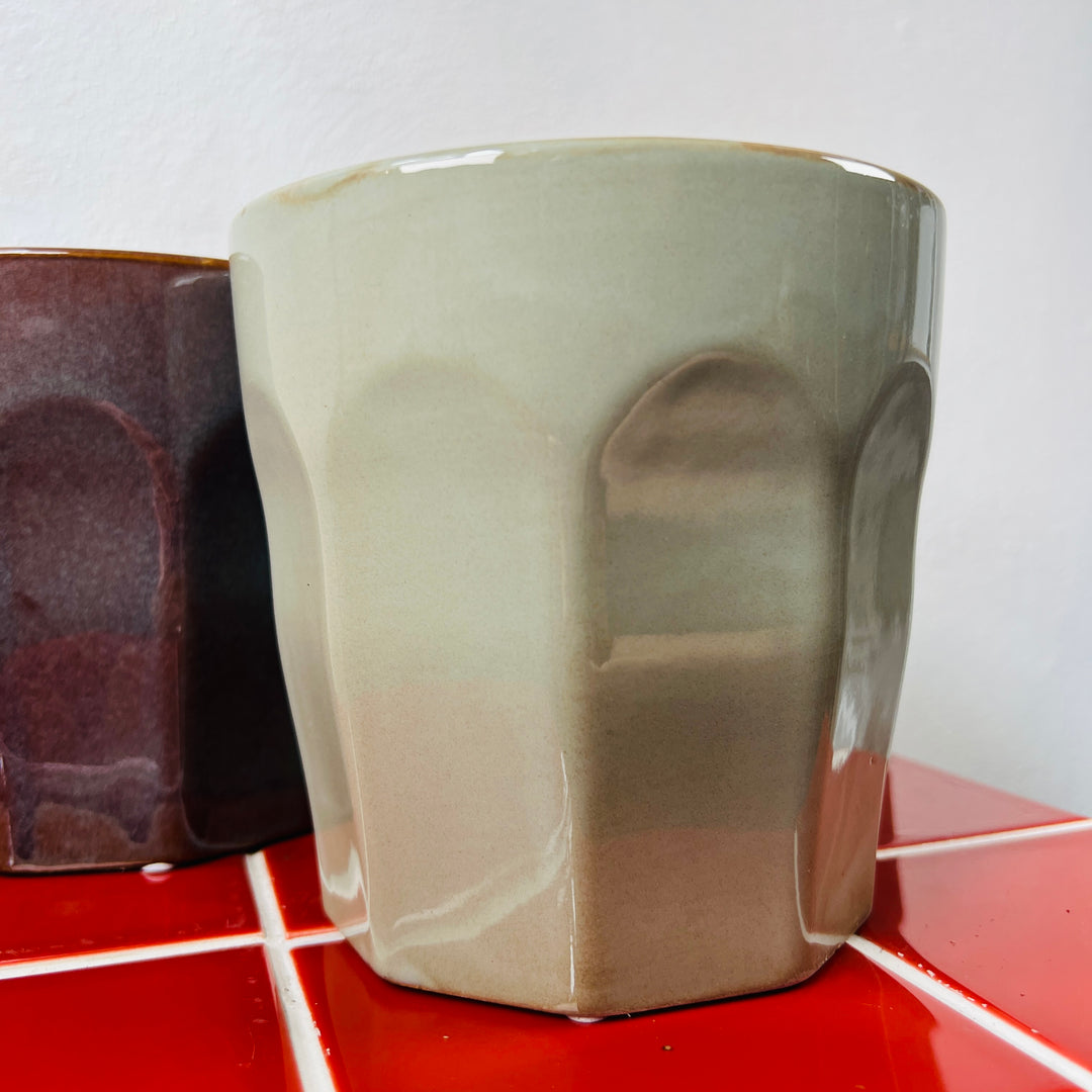Faceted Glazed Pot lucky dip  – 12cm