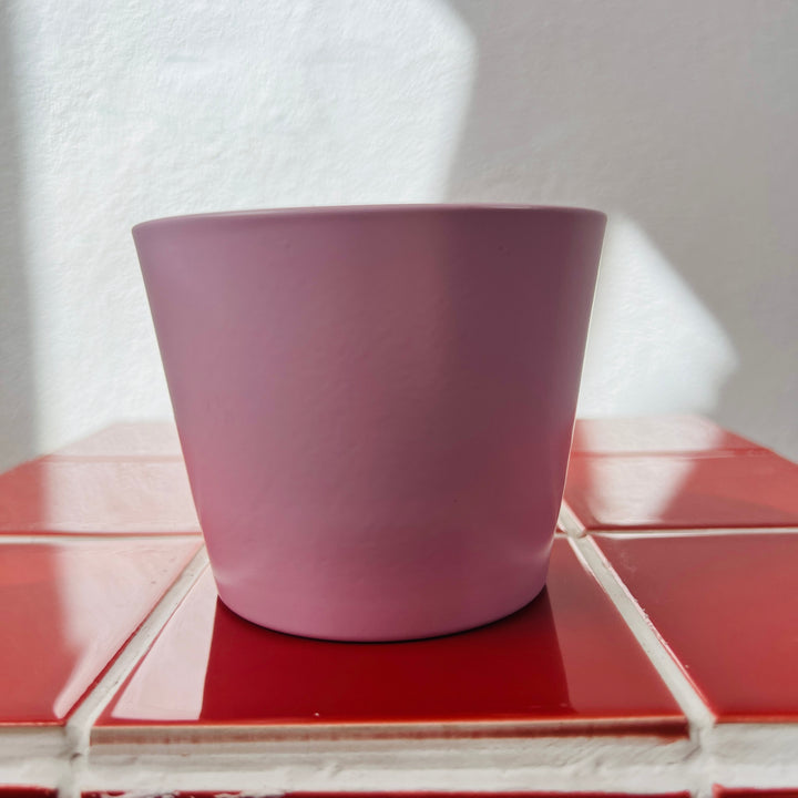 Pink Matte Ceramic Pot – 11cm