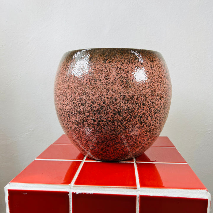 Copper Glazed Ceramic Plant Pot 24cm