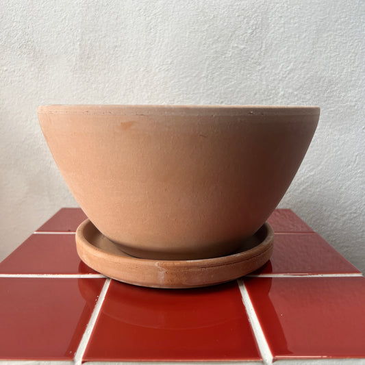 Terracotta Bowl With Saucer