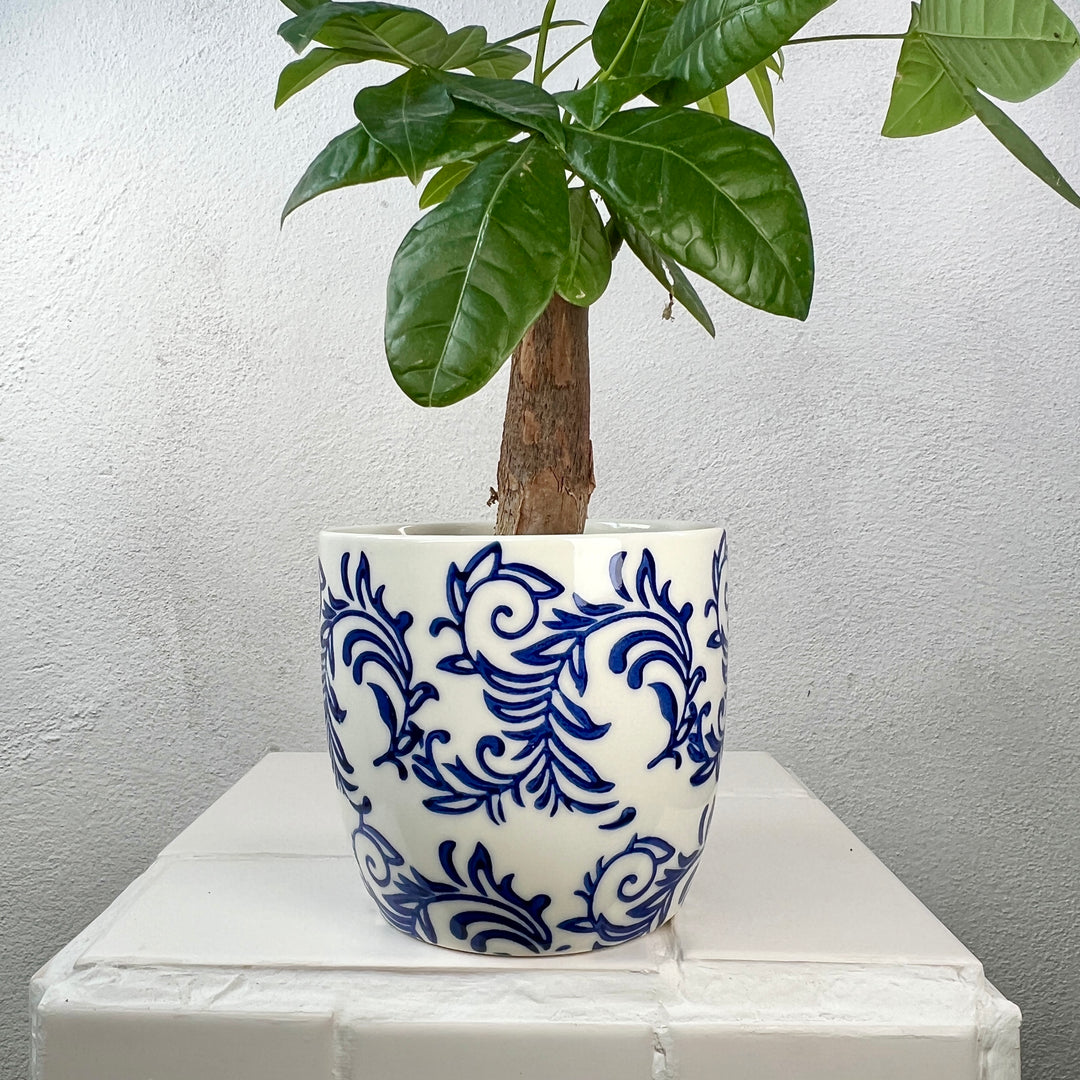 Blue Fleur pot