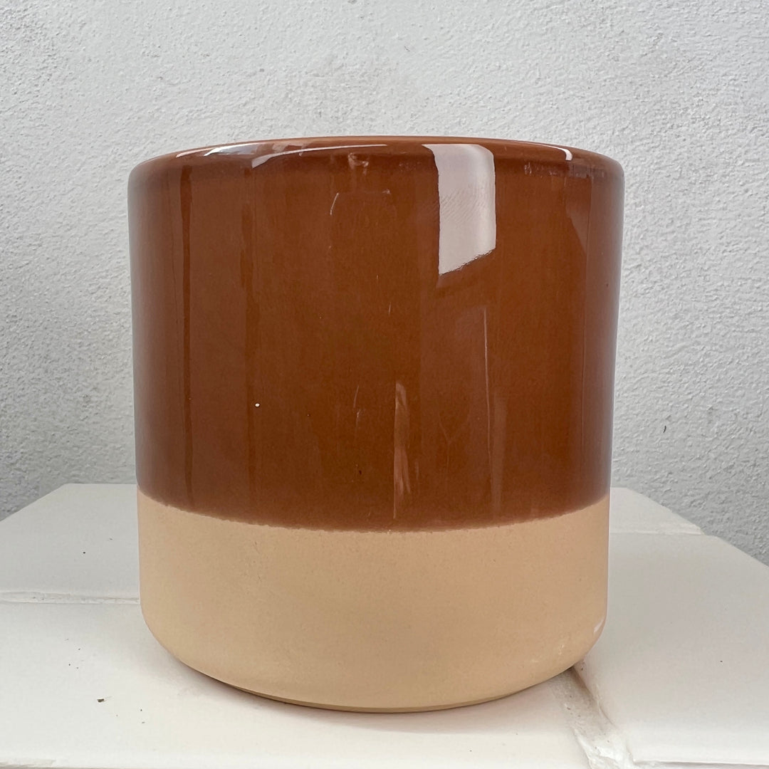 Colour Block Ceramic Pot 10cm