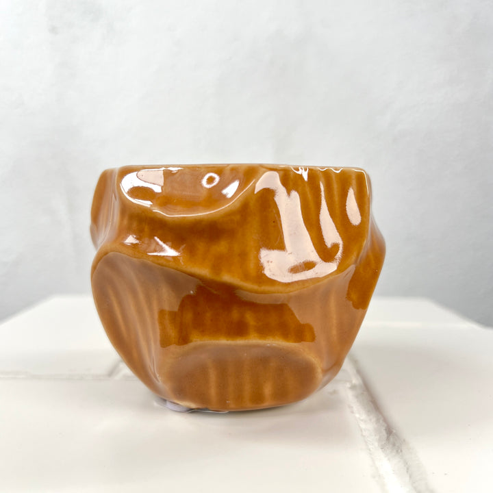 Pot Bianca – Blue & Orange, D9.5 × H7cm
