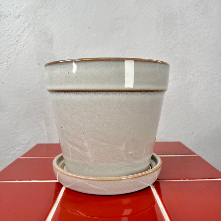 Clint With Saucer pot (comes in pink and white