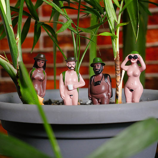 Mini Plant Pot – Naked Ramblers (Set of 4)