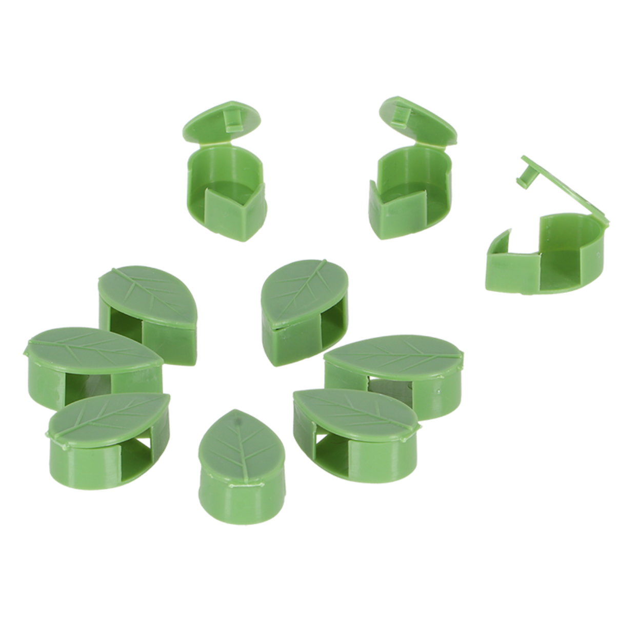 Leaf plant clip set of 10