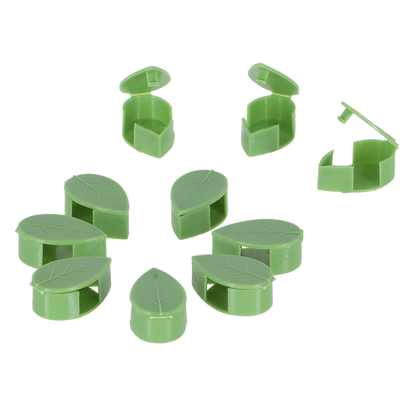 Leaf plant clip set of 10