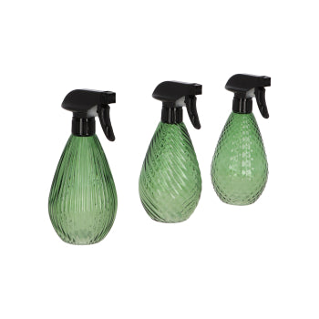 Structured Glass Plant Mister – Green (Assorted Designs)