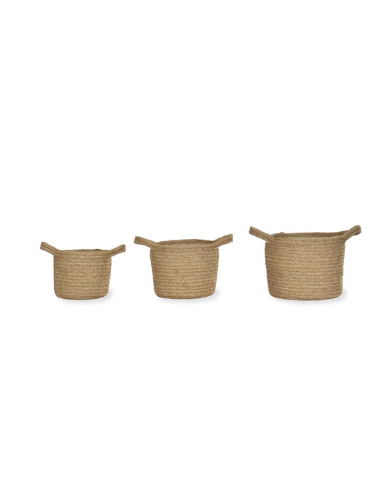 Woven plant pot set of 3