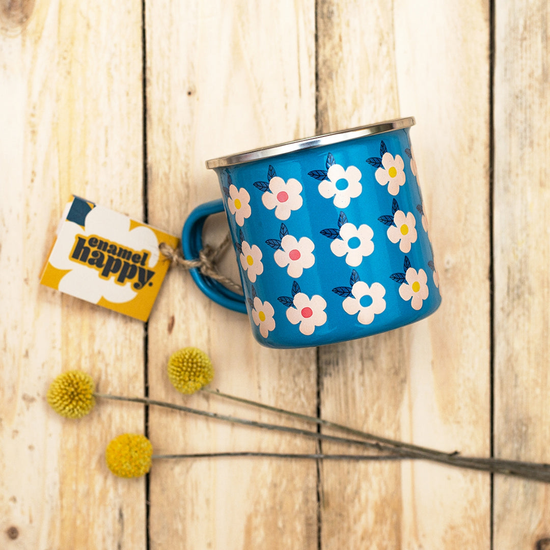 Enamel Mug - Colourful Retro Gift Cute