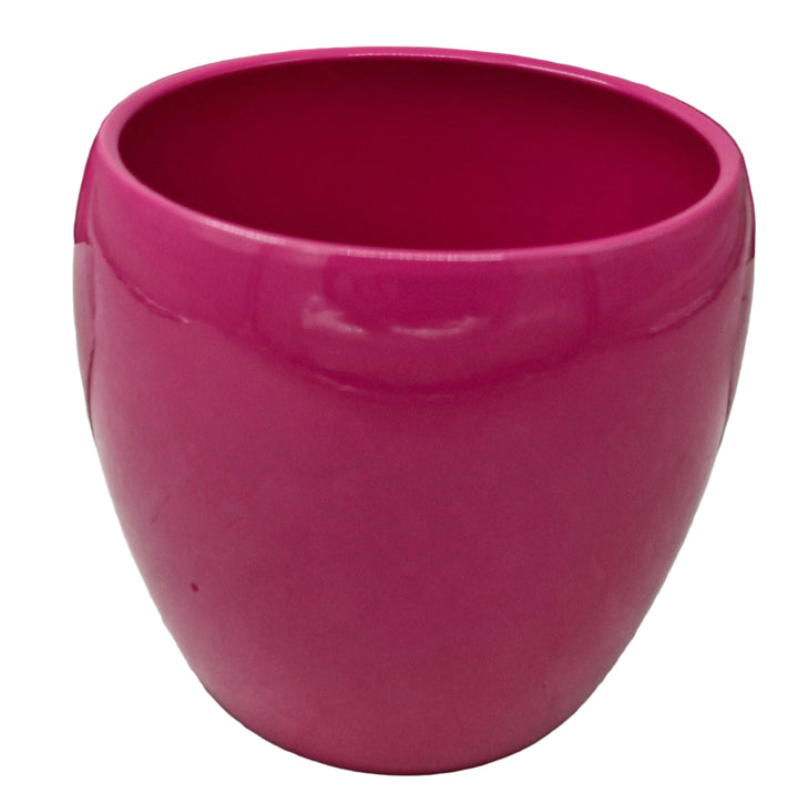Gloss Colour Ceramic Pot  (15 × 13 cm)