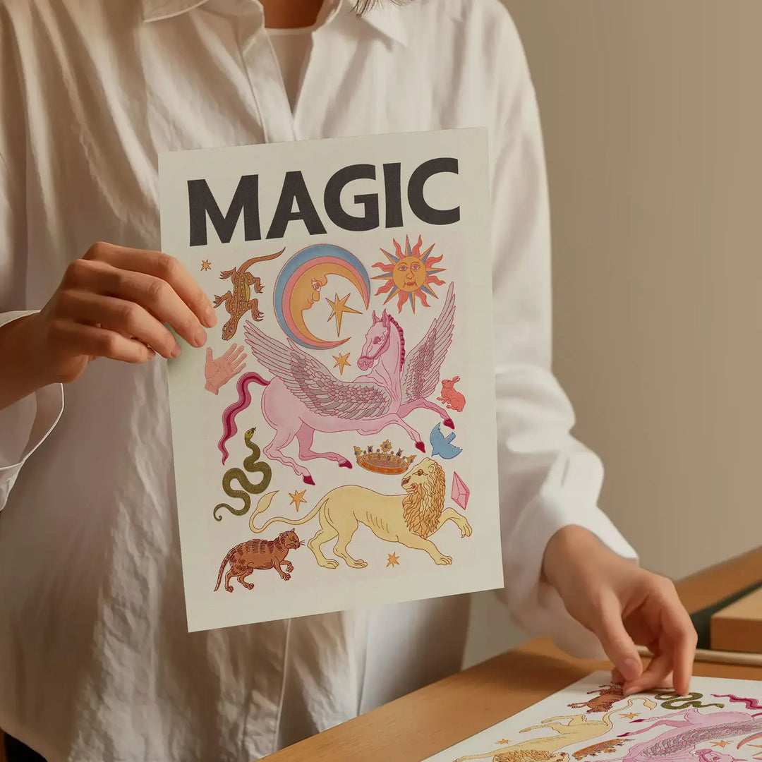Magic Art Print – Mystical & Celestial A3 Wall Art