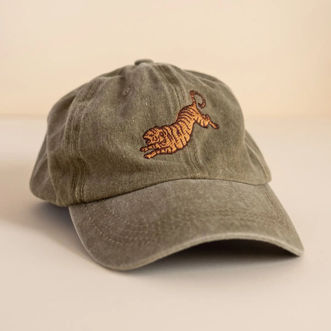 Tiger Embroidered Cap