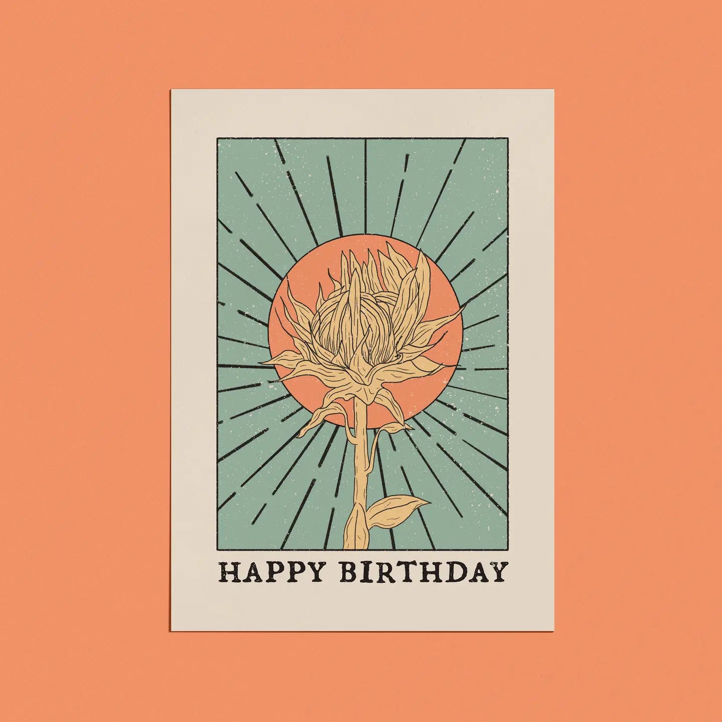 Happy Birthday Flower Card