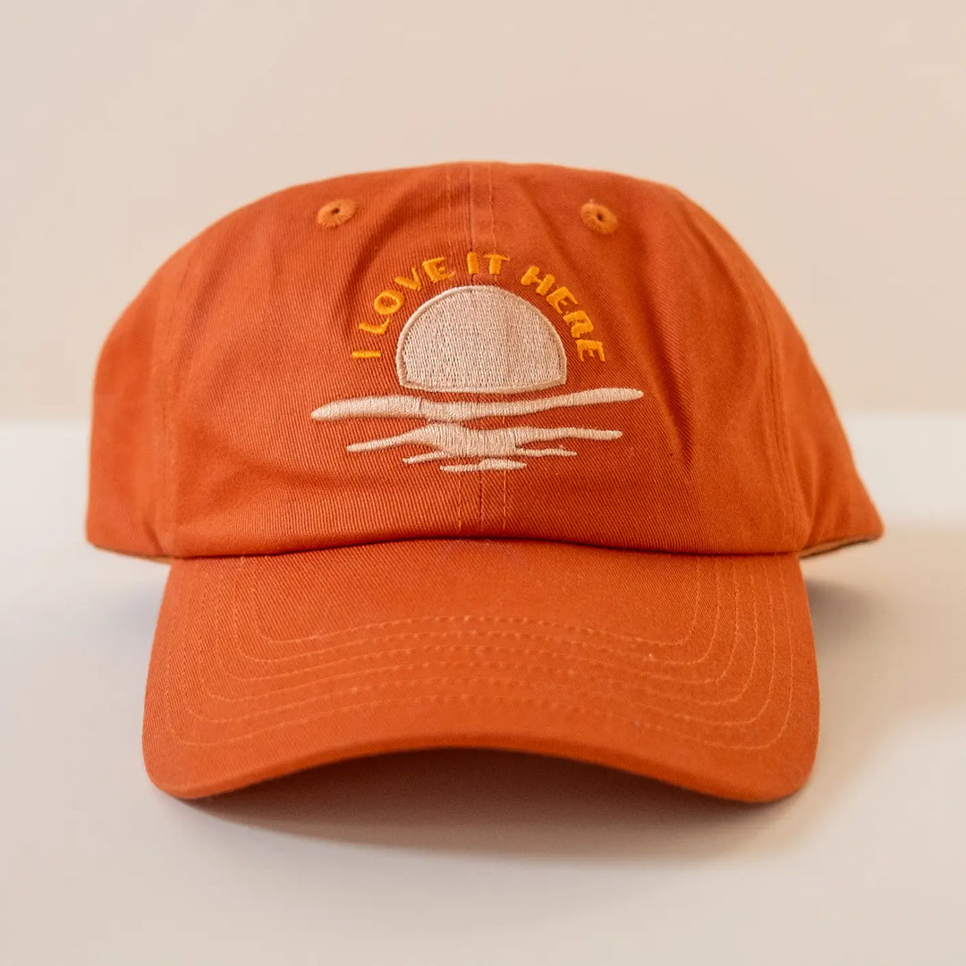 I Love It Here Embroidered Cap