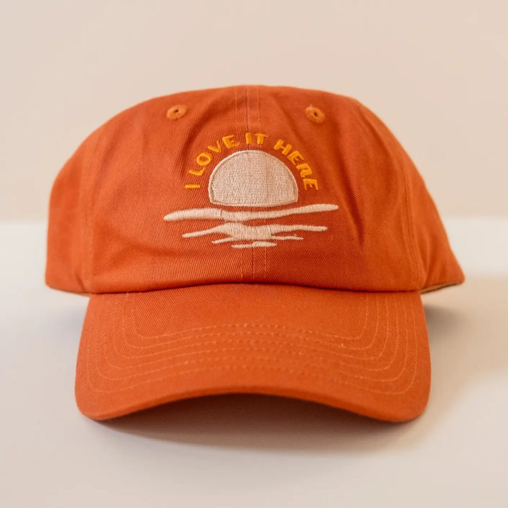 I Love It Here Embroidered Cap