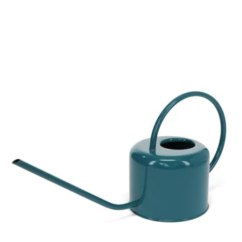 Blue one litre metal watering can
