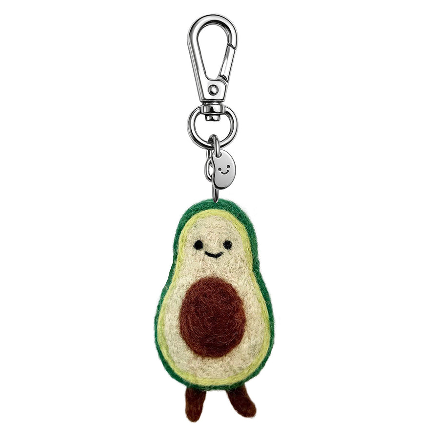 Ava the Avocado felt keychain