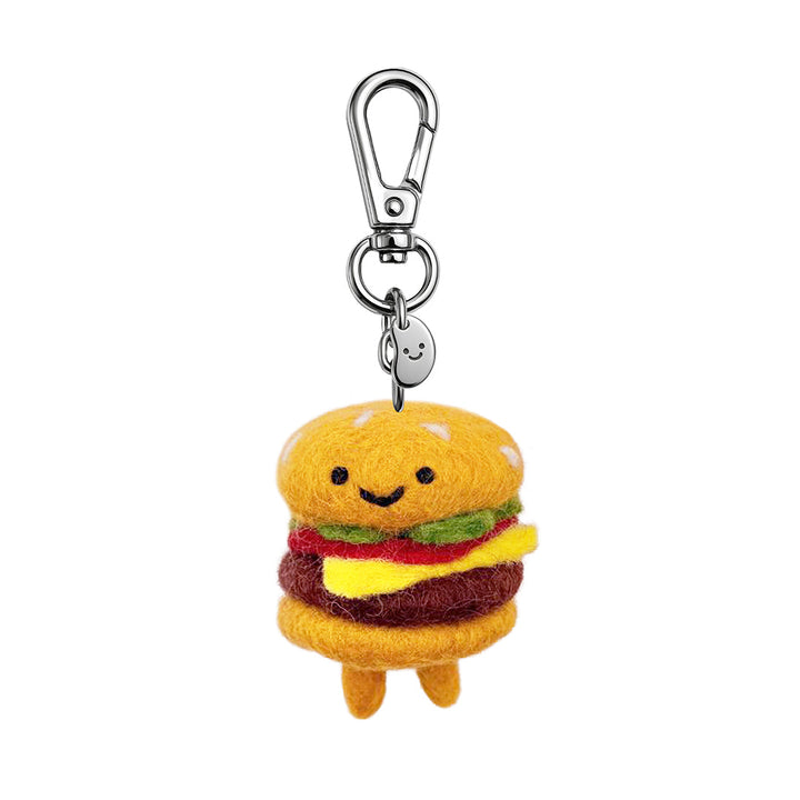 Bill the Burger felt keychain