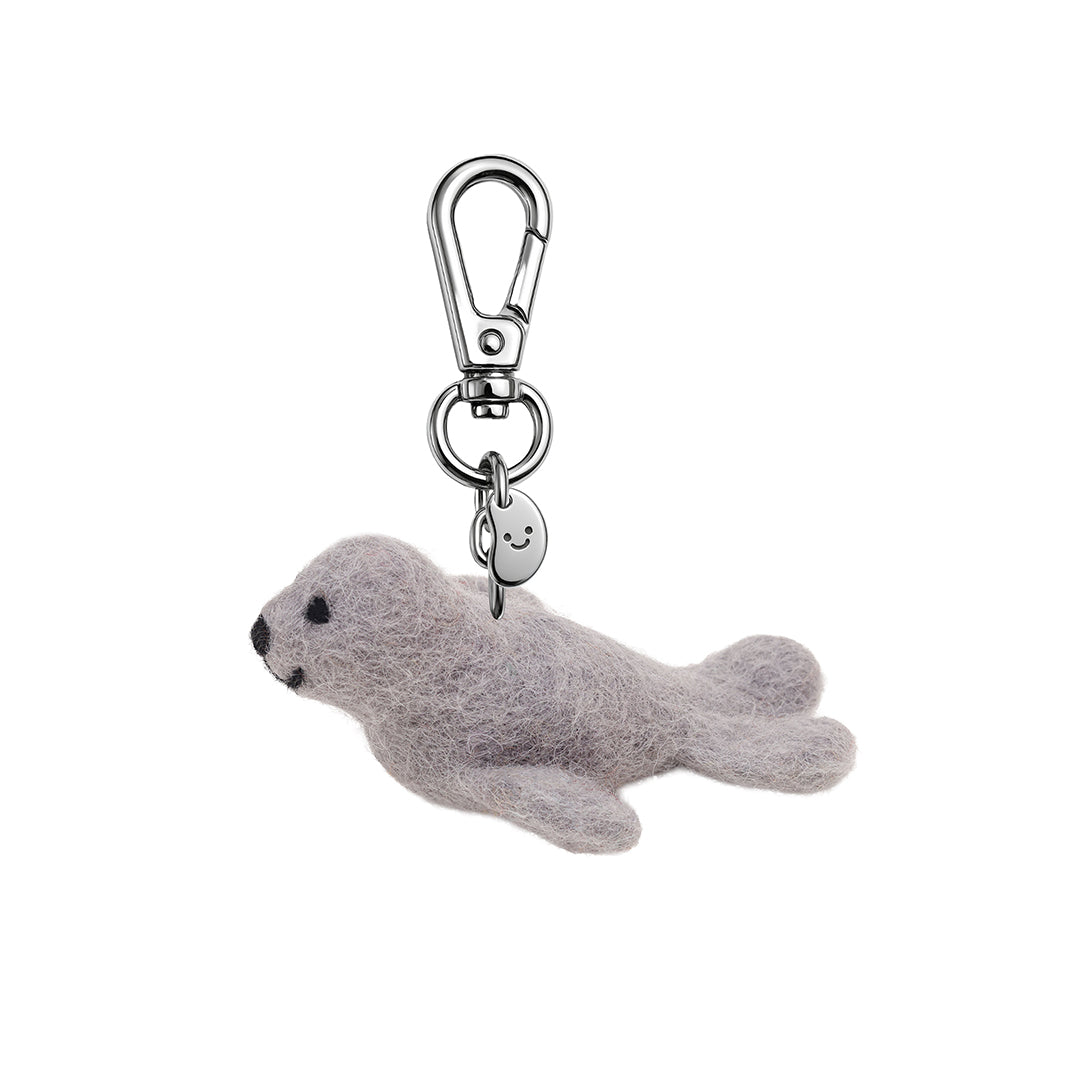 Sam the Seal felt keychain