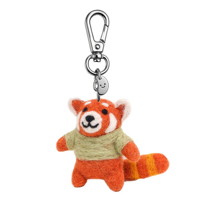 Remi the Red Panda felt keychain