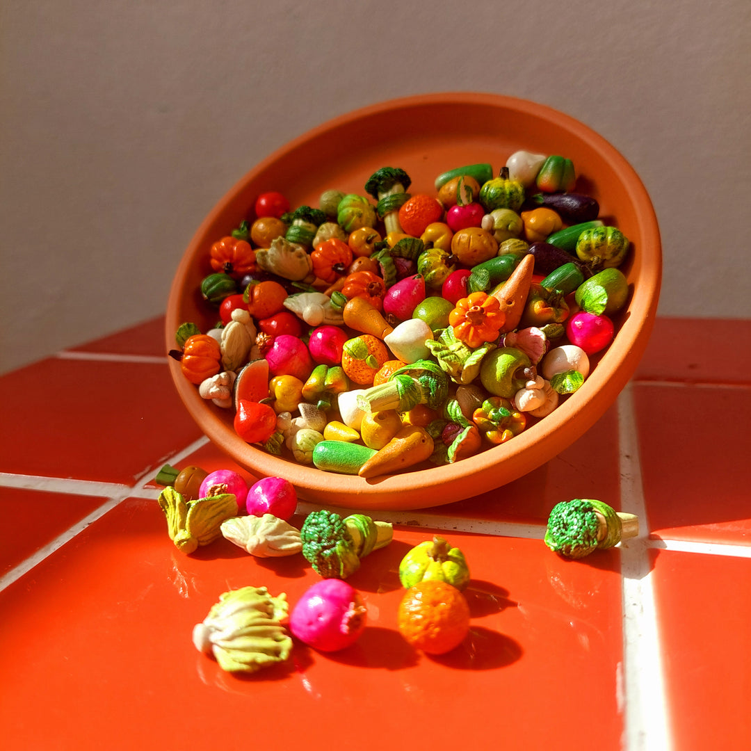 Mini Ceramic Fruit and Vegetable - lucky dip