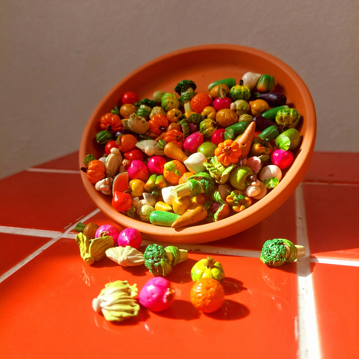 Mini Ceramic Fruit and Vegetable - lucky dip