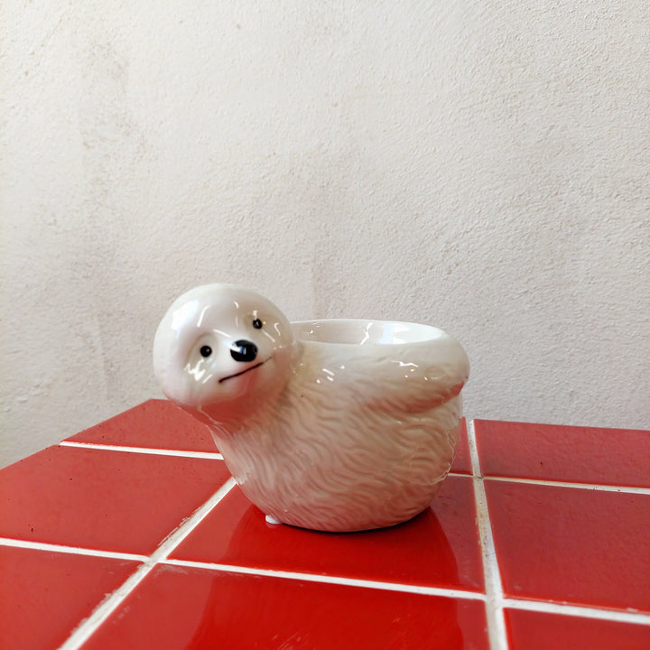 Mini Sloth Ceramic Pot