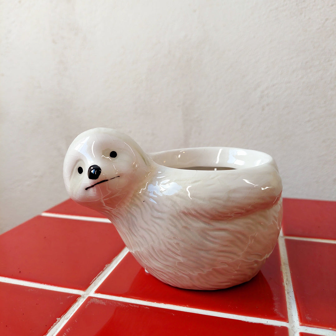 Mini Sloth Ceramic Pot