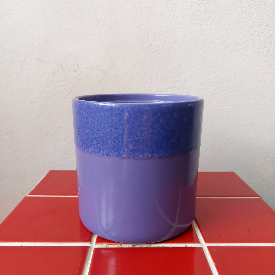 Lilac Reactive Glaze Ceramic Pot – 13cm
