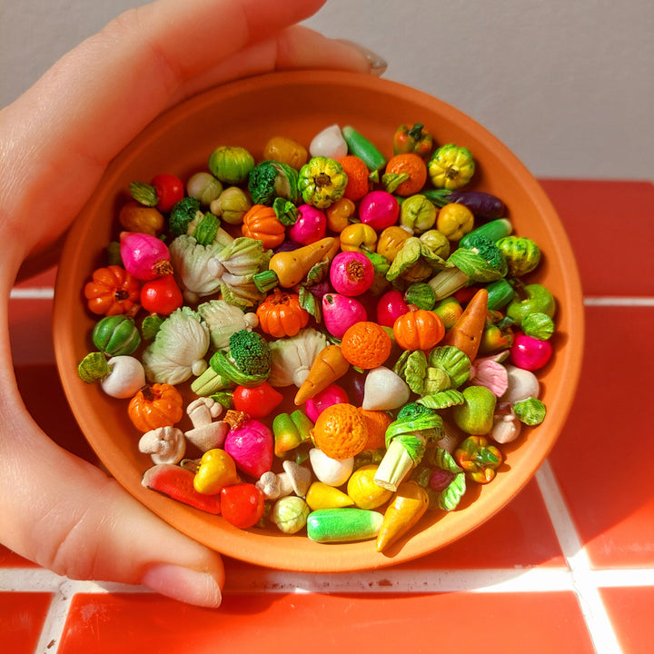 Mini Ceramic Fruit and Vegetable - lucky dip