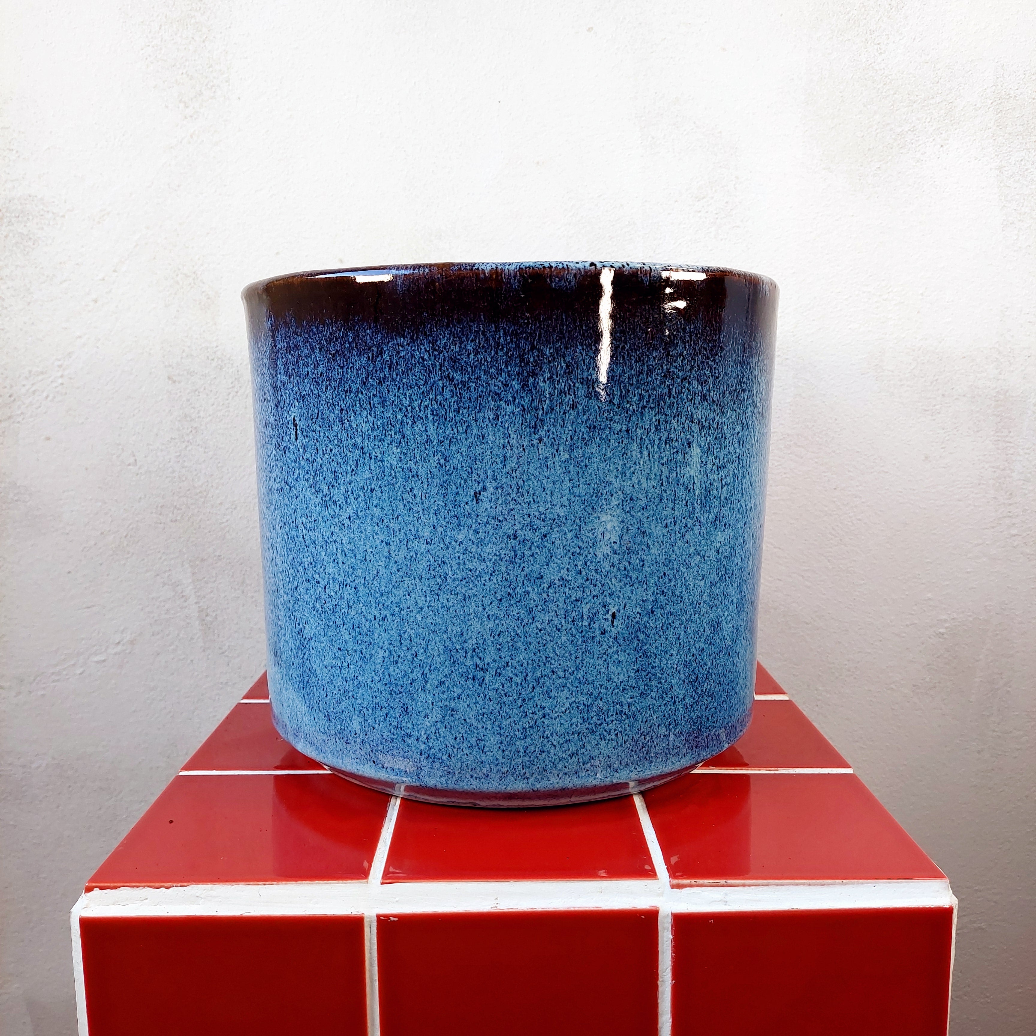 Javea Cylinder Plant Pot – Glazed Ceramic in Multiple Colours
