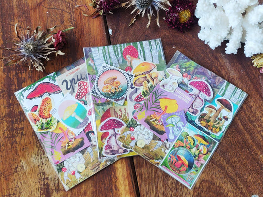 Mushroom Fairy Woodland Themed 10PCS Sticker Packs