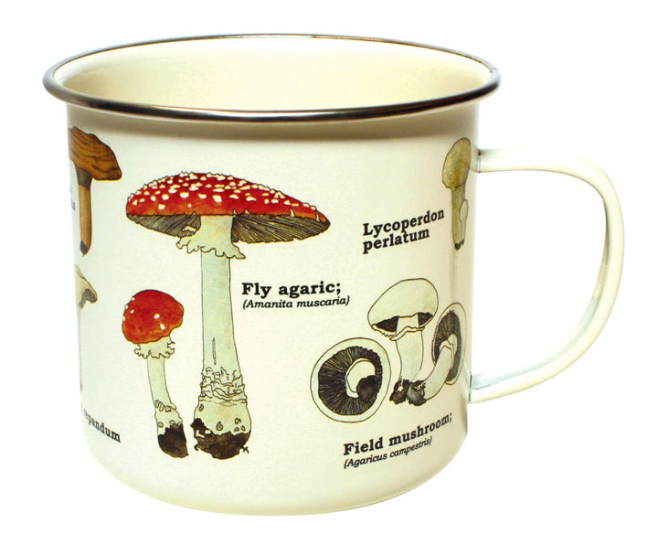 Botanica Enamel Mug – Mushrooms Design