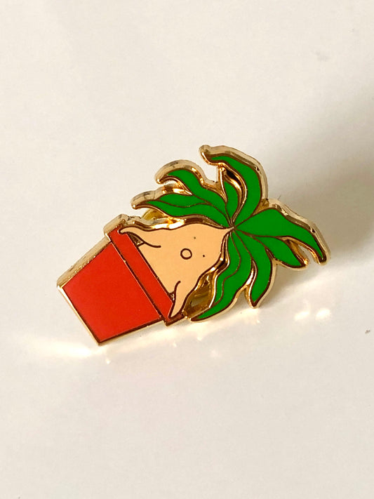 Screaming Plant Herbology Pin Badge Wizard Pin Plant Pin