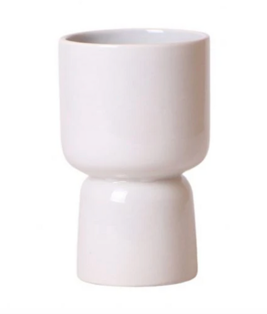 White tower pot