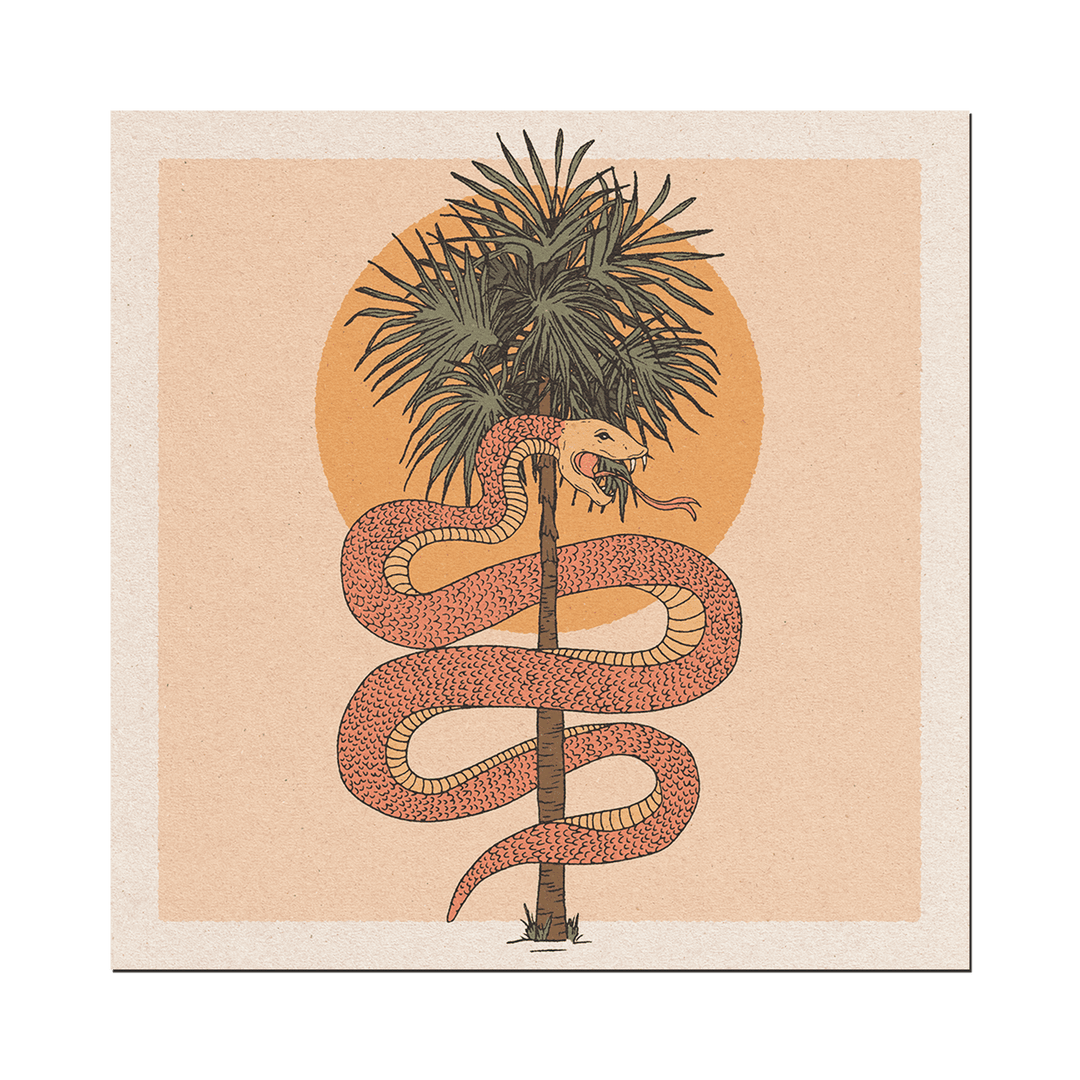 Palm Snake Print